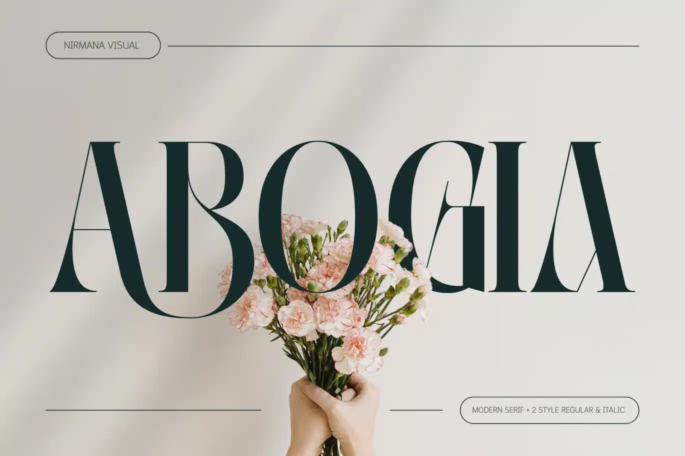 Abogia – Branding Logo Modern Font font preview