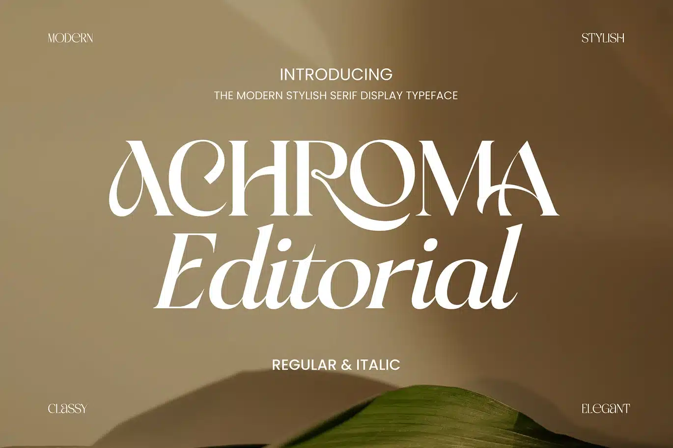 Achroma Editorial Font font preview