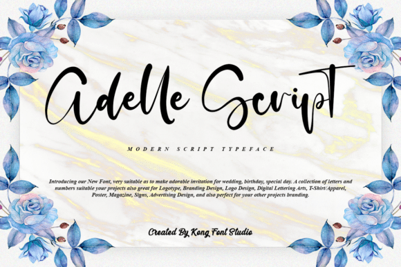 Adelle Script Font font preview