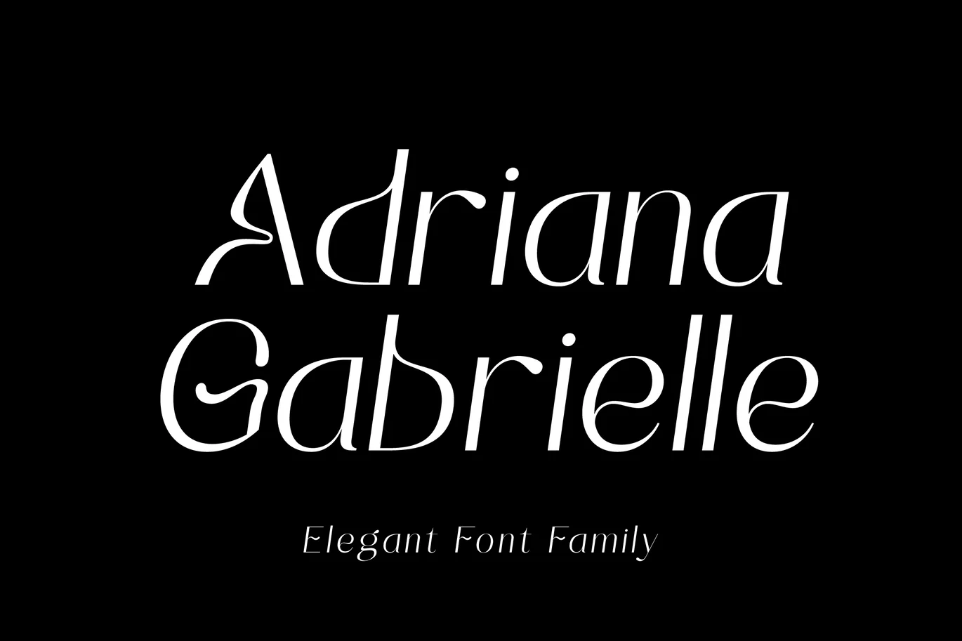 Adrianna Gabrielle – Elegant Font Family font preview