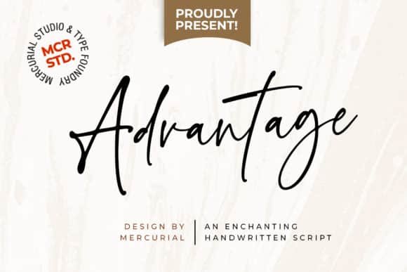 Advantage Font font preview