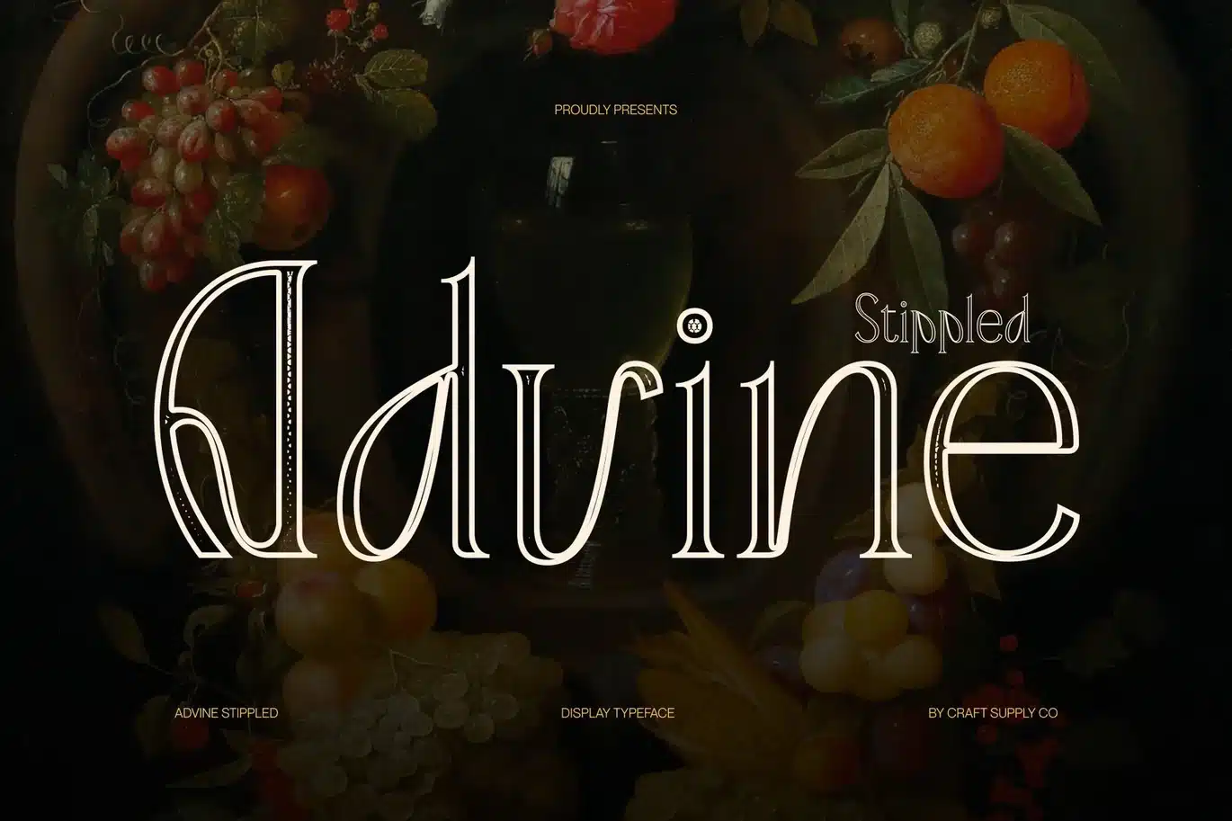 Advine Stippled Font font preview