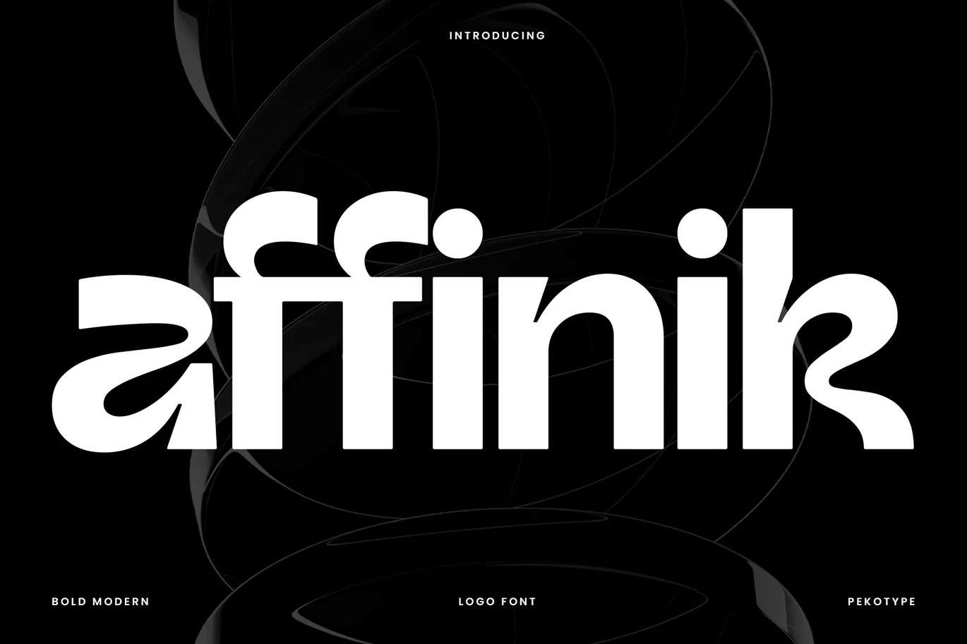 Affinik – Modern Logo Font font preview
