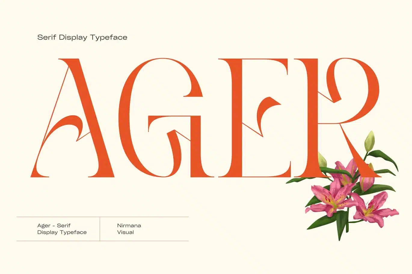 Ager – Logo Font font preview