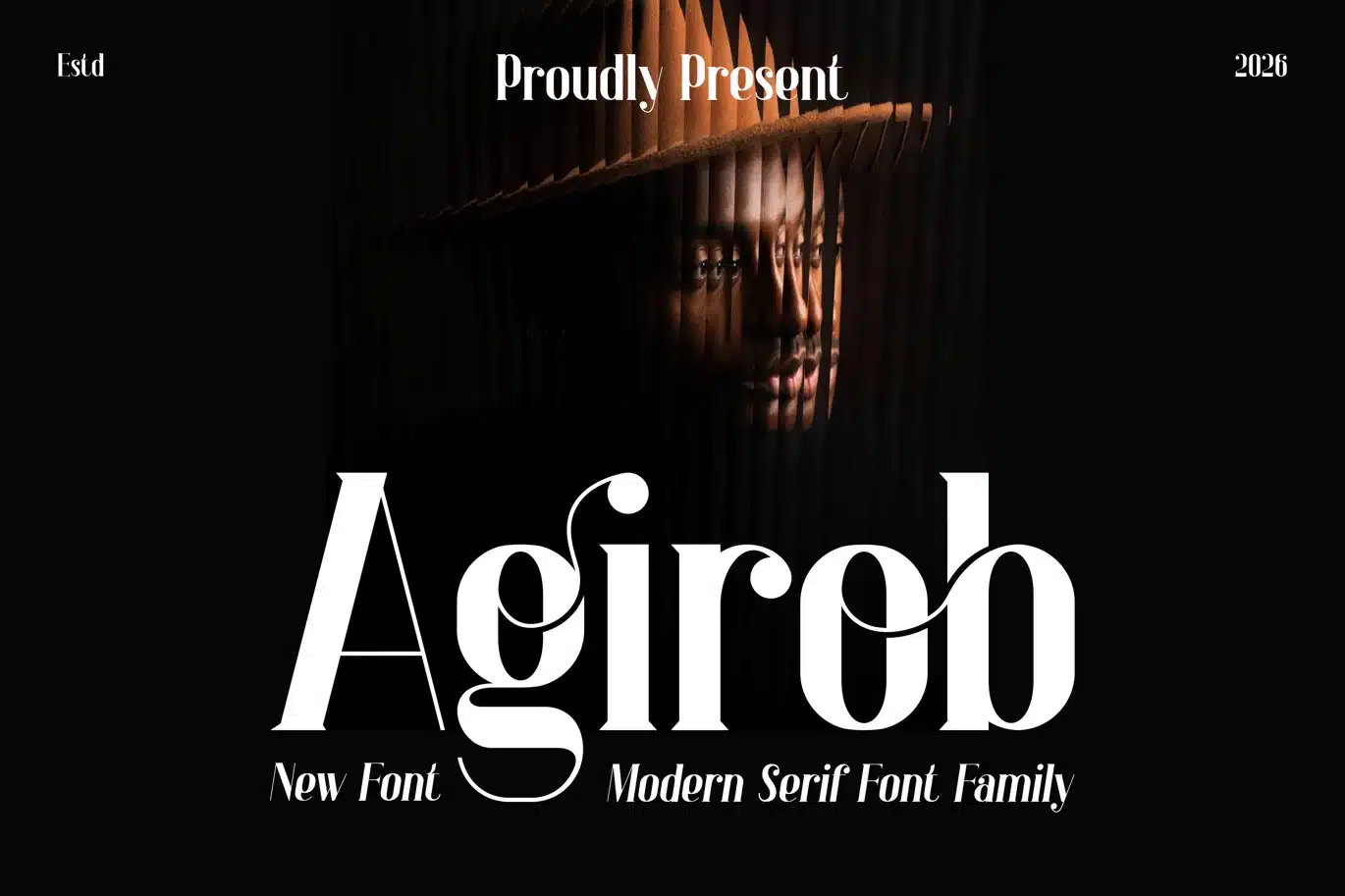 Agirob – Modern Serif Font Family font preview