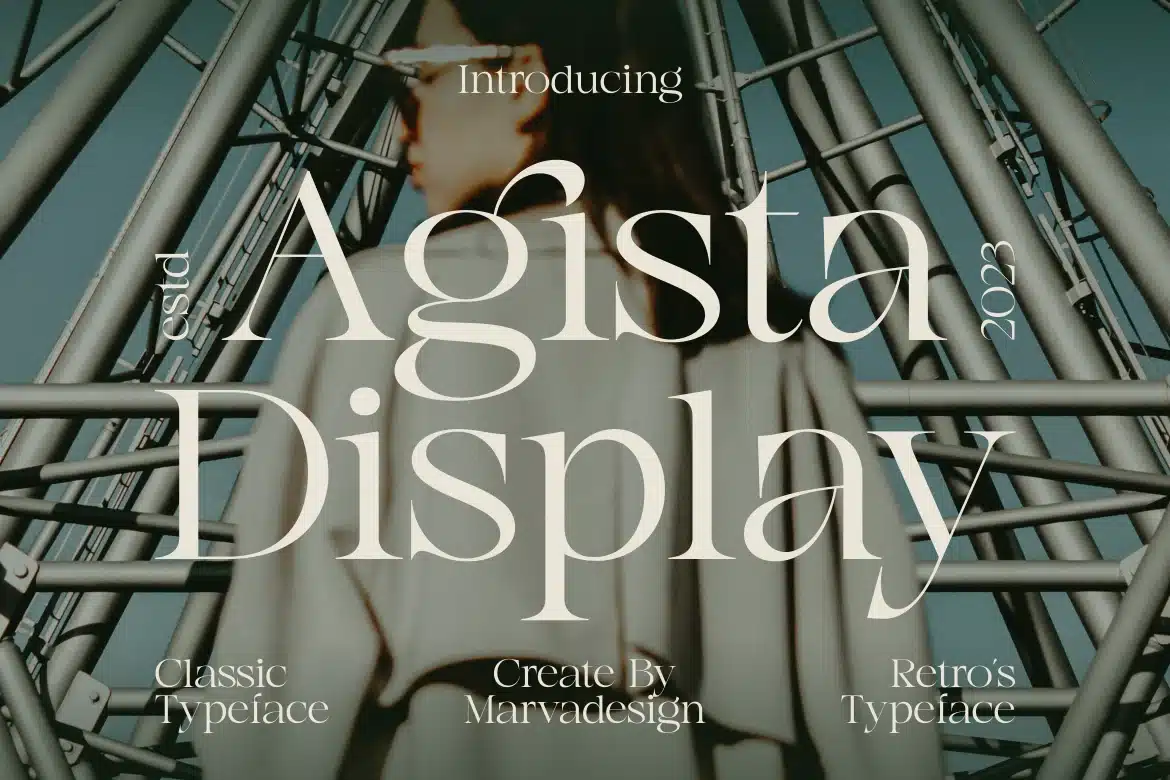 Agista Display – A Classic Serif Font font preview