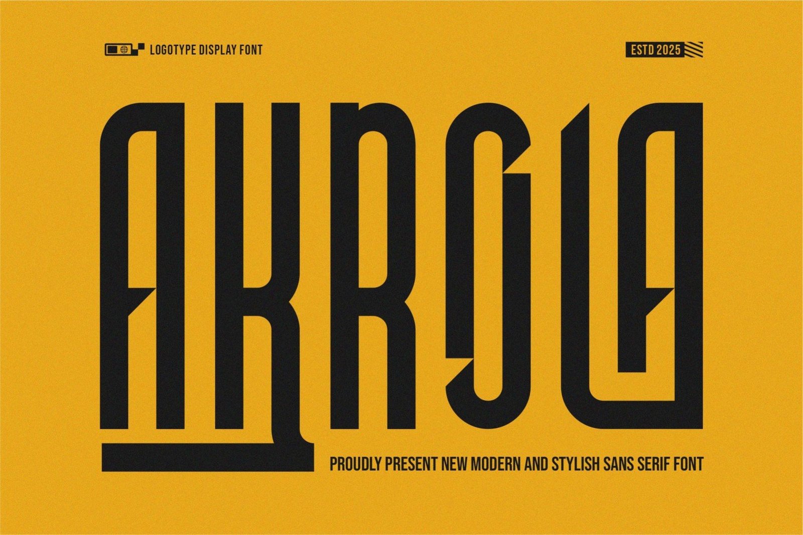 Akrola Font font preview