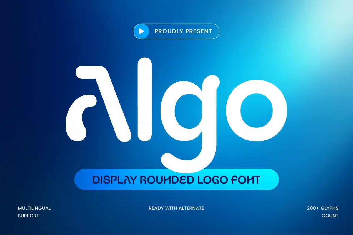 Algo – Display Rounded Logo Font font preview