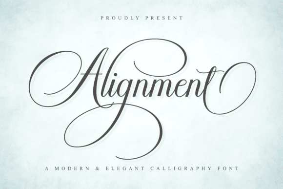 Alignment Font font preview