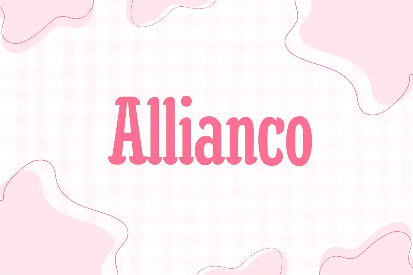Allianco Font font preview