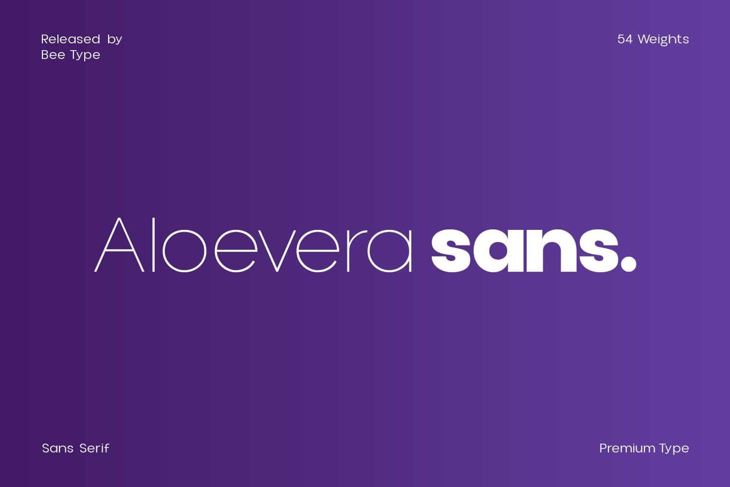Aloevera Display Font font preview