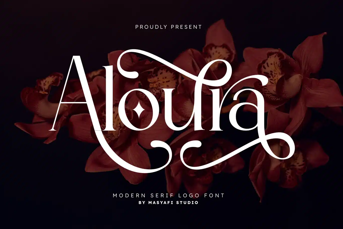 Aloura – Modern Serif Logo Font font preview