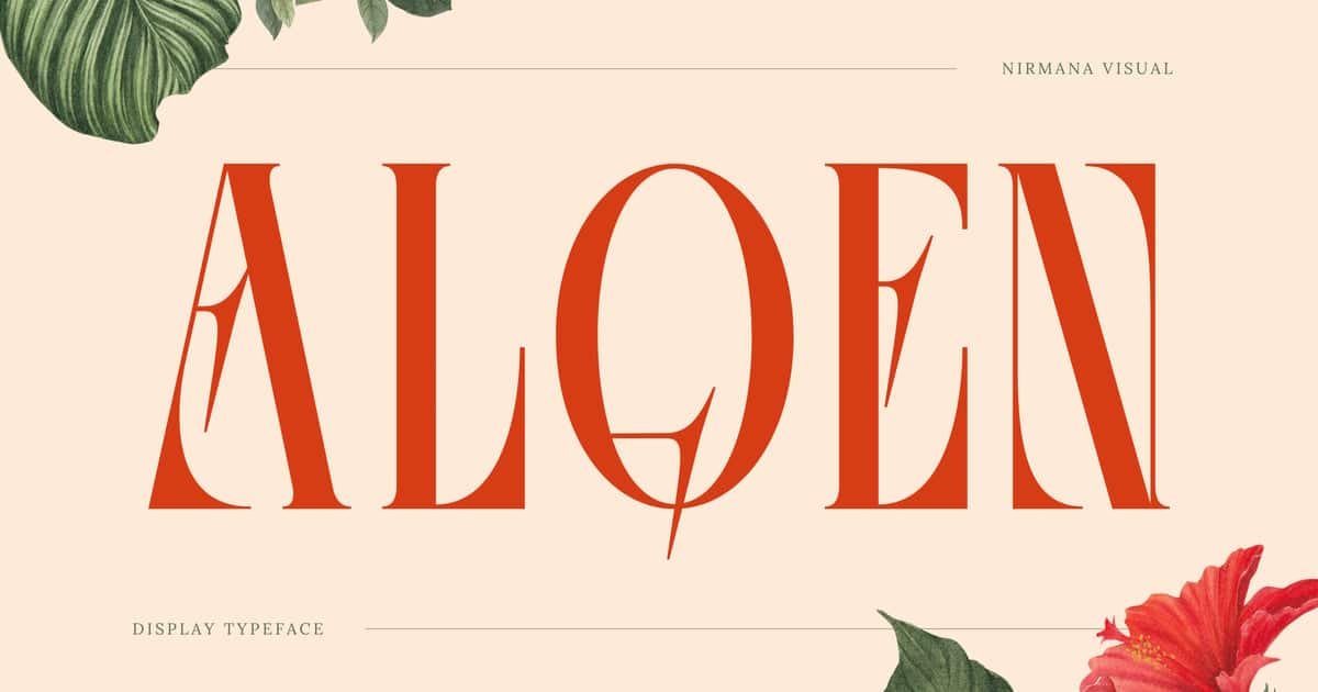 Alqen- Branding Logo Font font preview