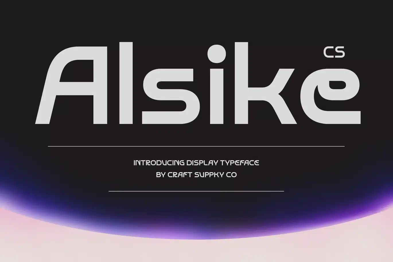 Alsike – Futuristic Font font preview