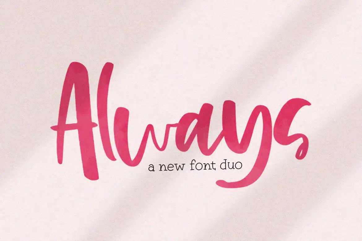 Always Font Duo font preview
