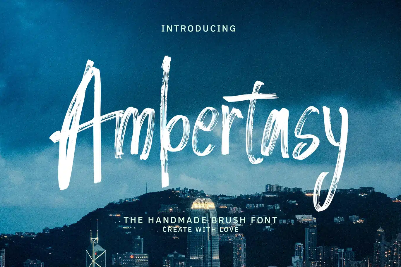 Ambertasy – The Handmade Brush Font font preview