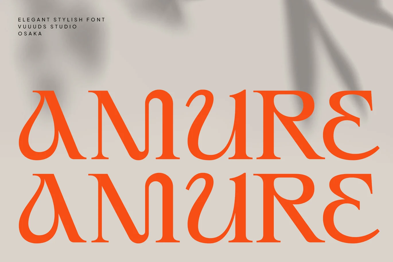 Amure Font font preview