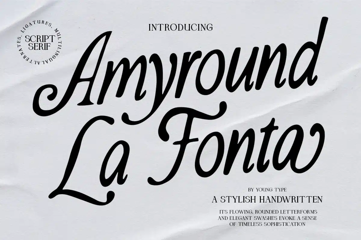 Amyround La Fonta font preview