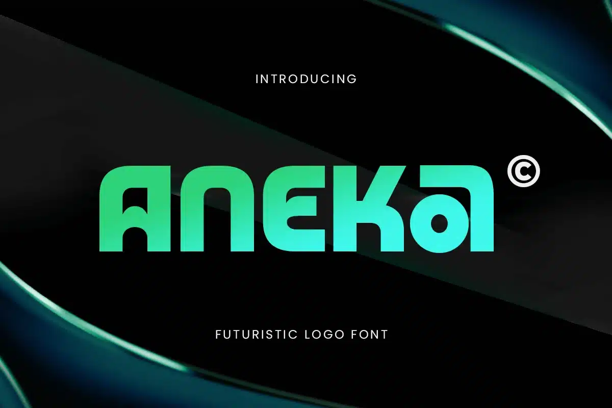 Aneka – Futuristic Logo Font font preview