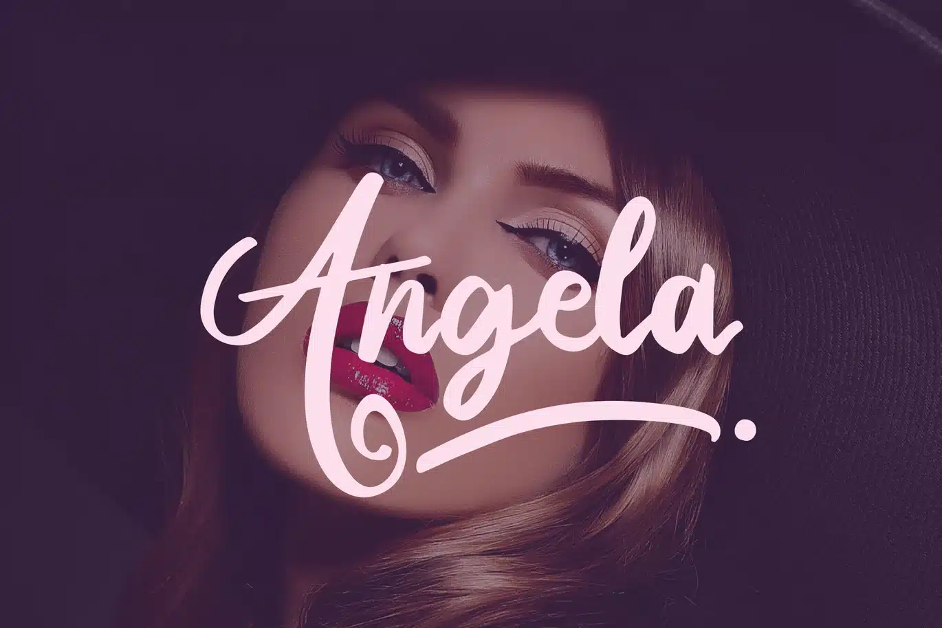 Angela – Beautiful Handwritten Font font preview