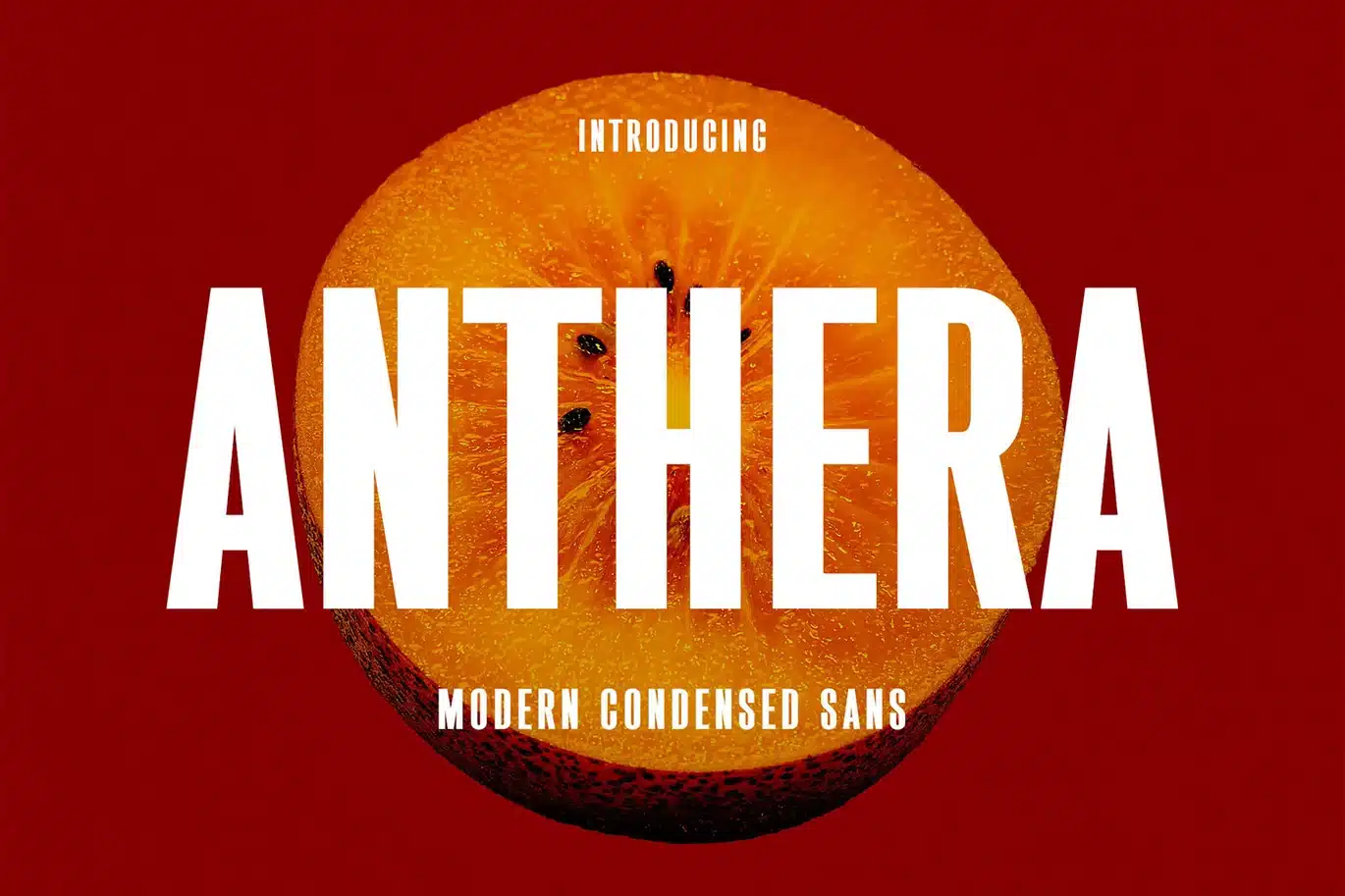 Anthera – Modern Condensed Sans Serif Font font preview
