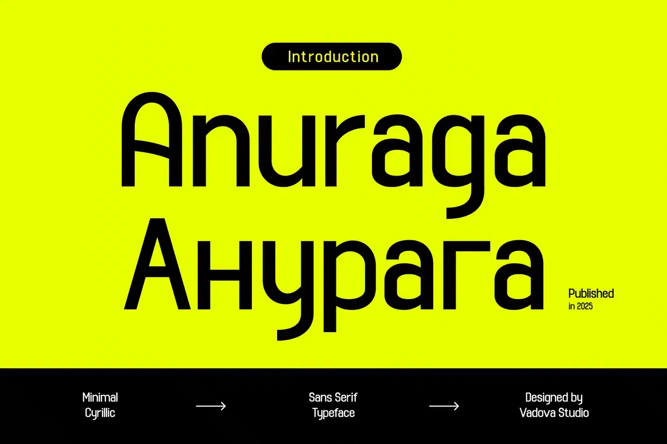 Anuraga Minimal Cyrillic Sans Serif Font font preview