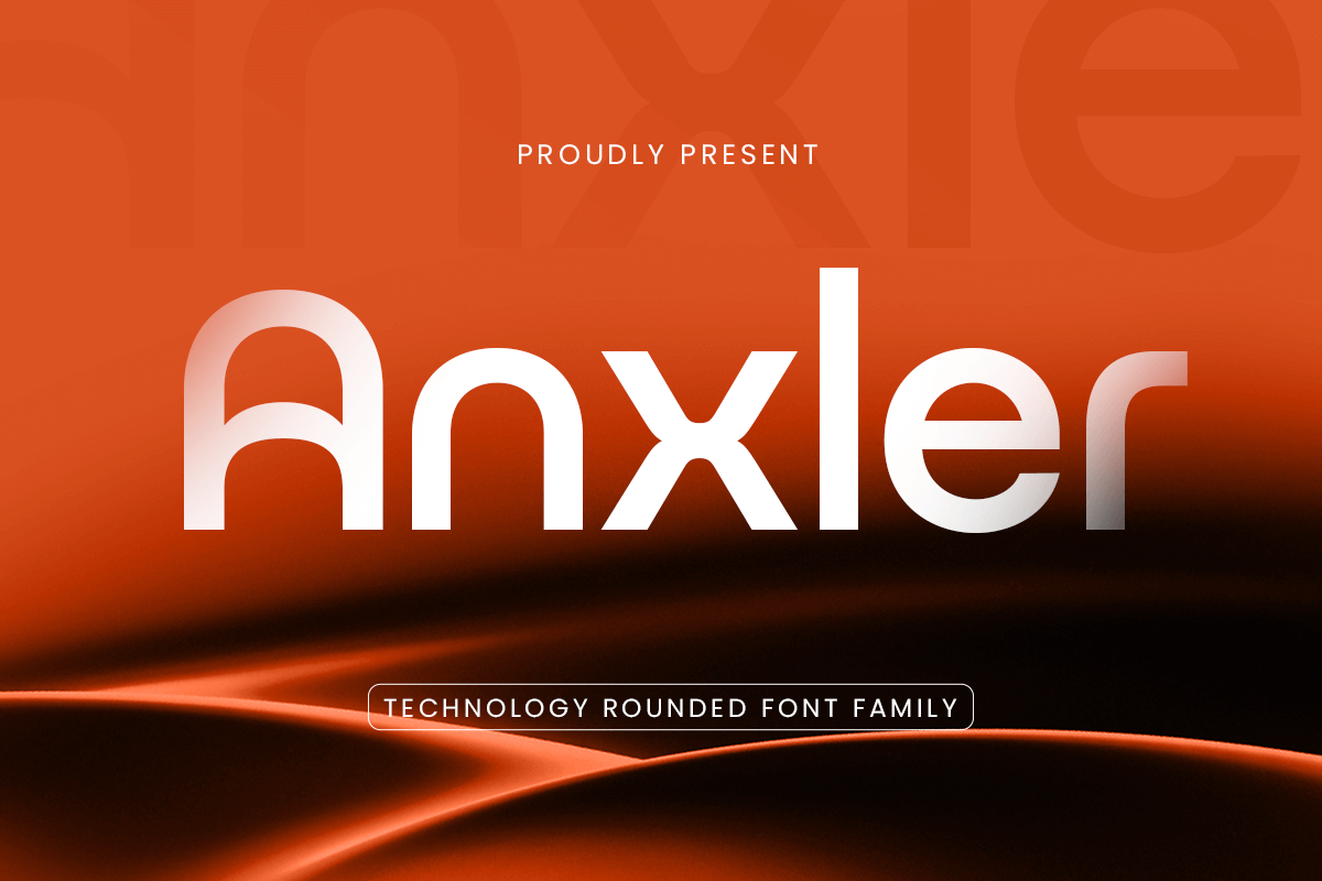 Anxler – Technology Corporate Font Family font preview