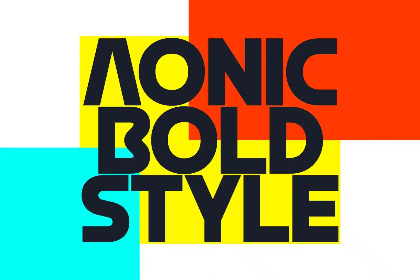 Aonic – Bold Style Font font preview