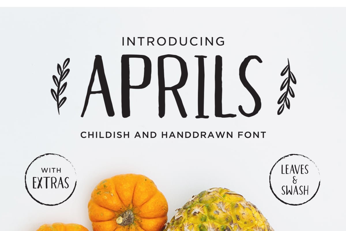 Aprils and Extras – Easter Eggs Font font preview