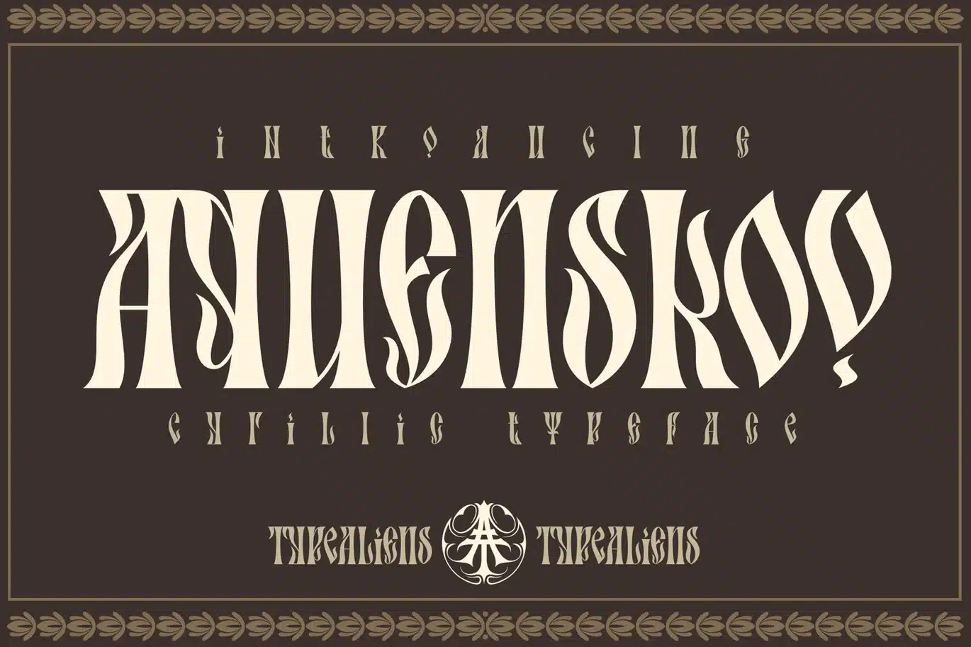 Aquenskov Font font preview