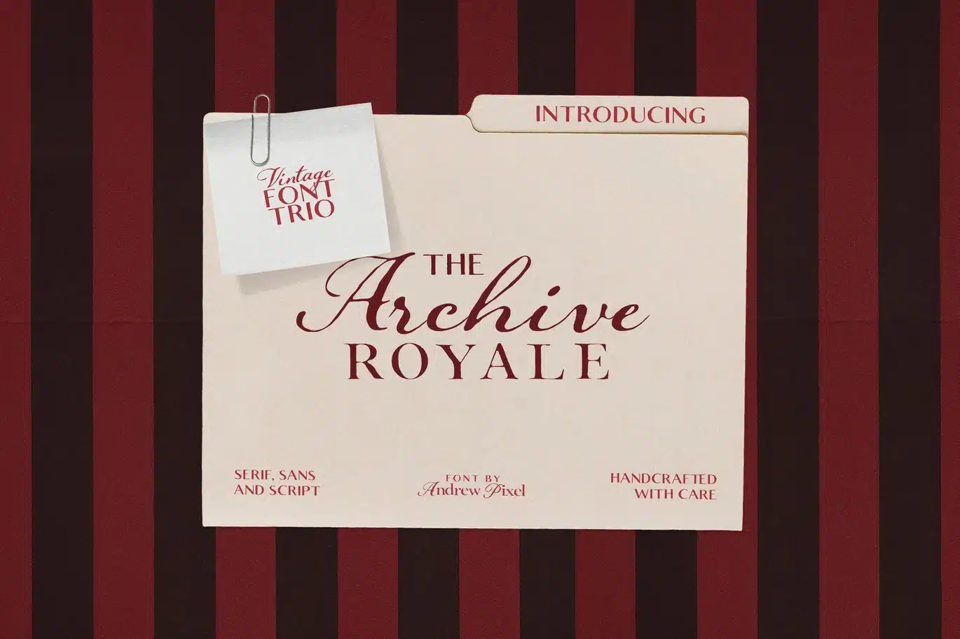 Archive Royale – Vintage Font Trio font preview