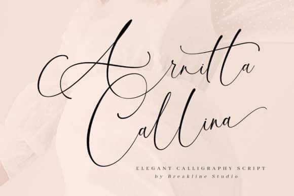 Arnitta Callina Font font preview