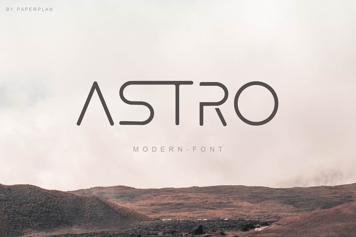 Astro Futuristic Font Font font preview