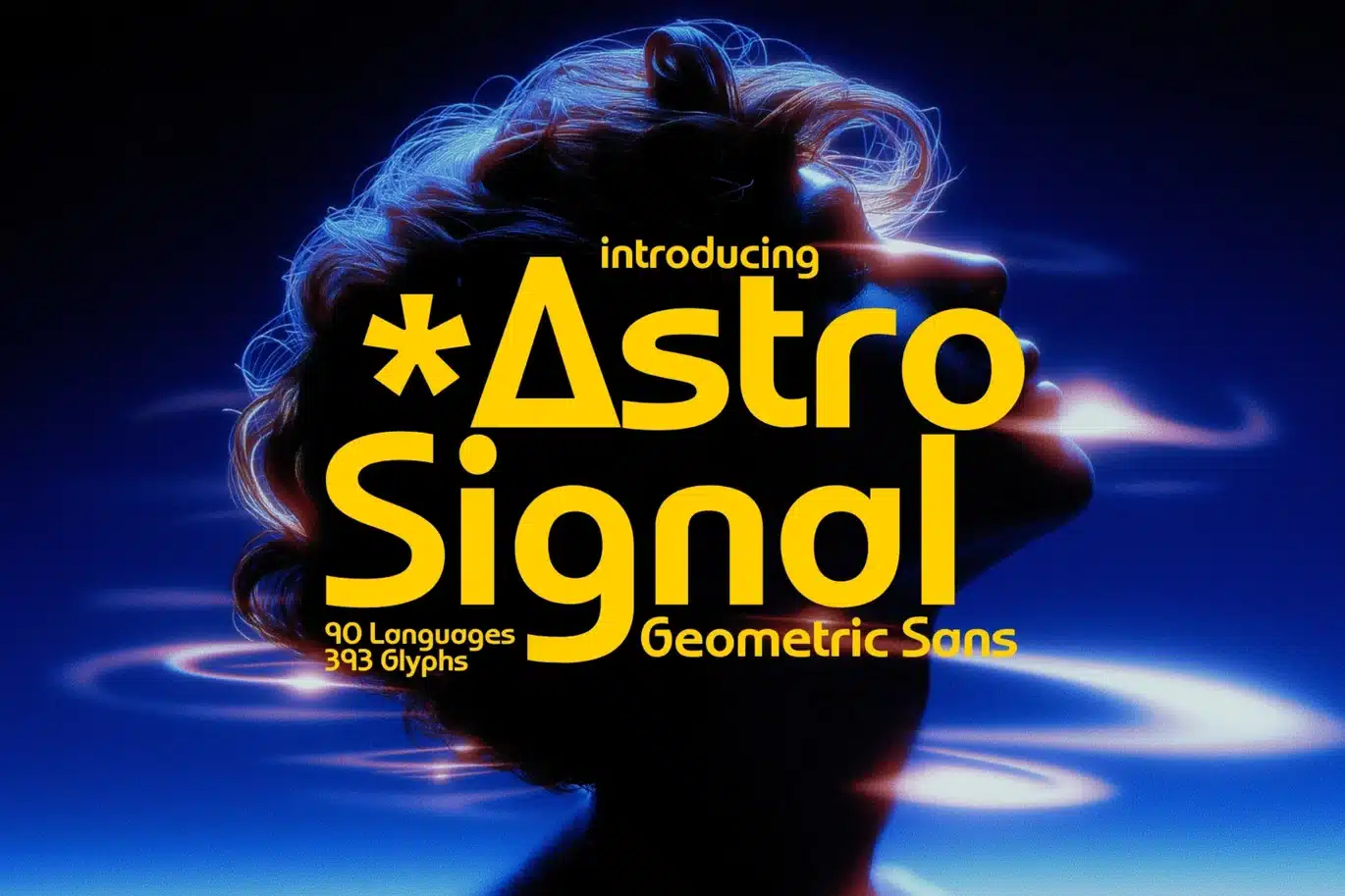 Astro Signal – Geometrical Sans Font font preview