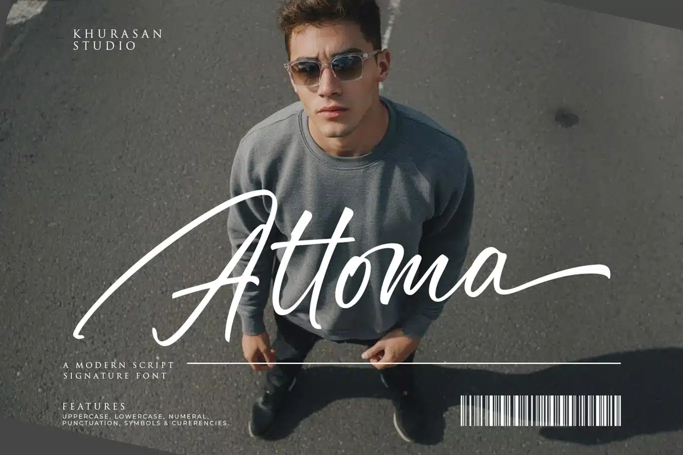 Attoma – a Modern Script Signature Font font preview