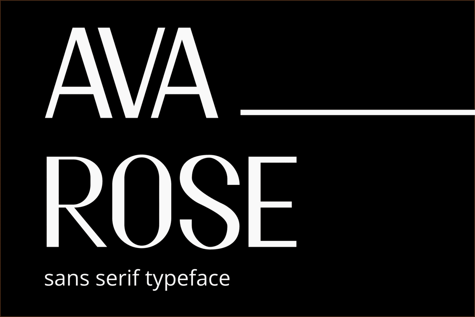 Avarose Font font preview