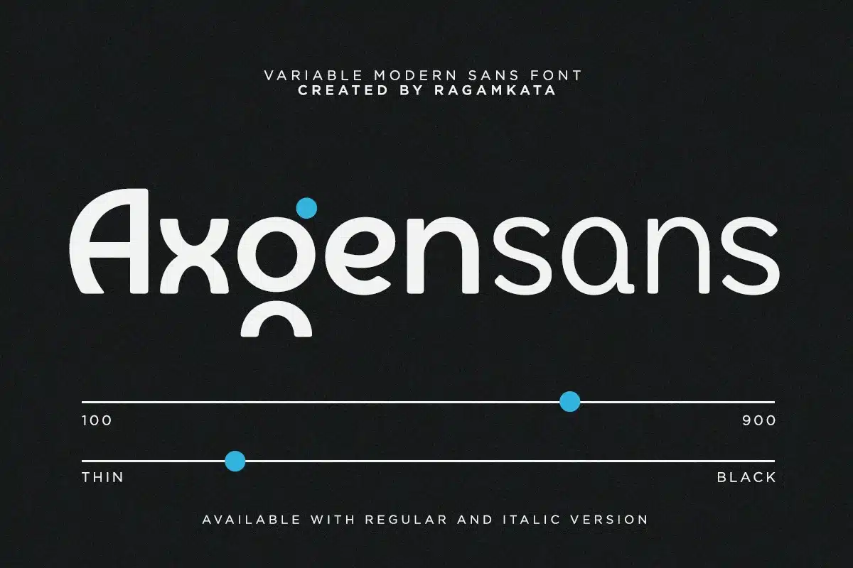 Axgensans – Modern Variable Sans Font font preview