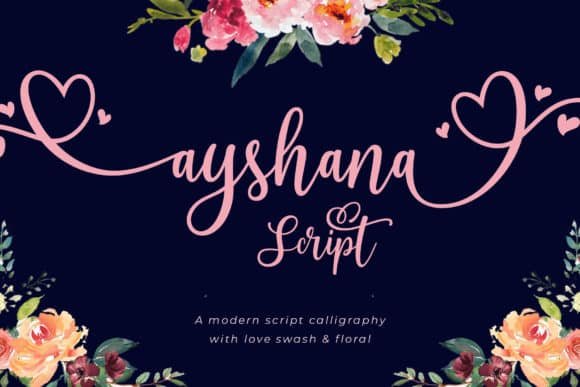 Ayshana Script Font font preview