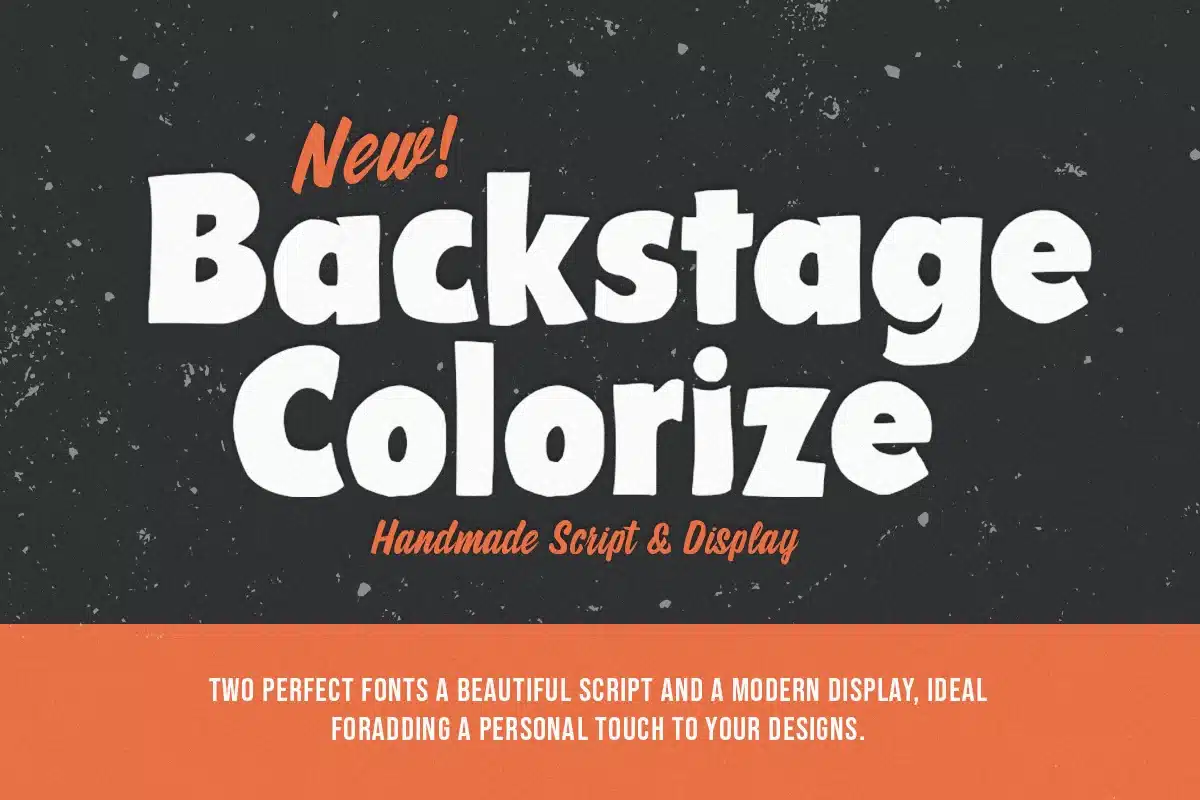 Backstage Colorize Font font preview
