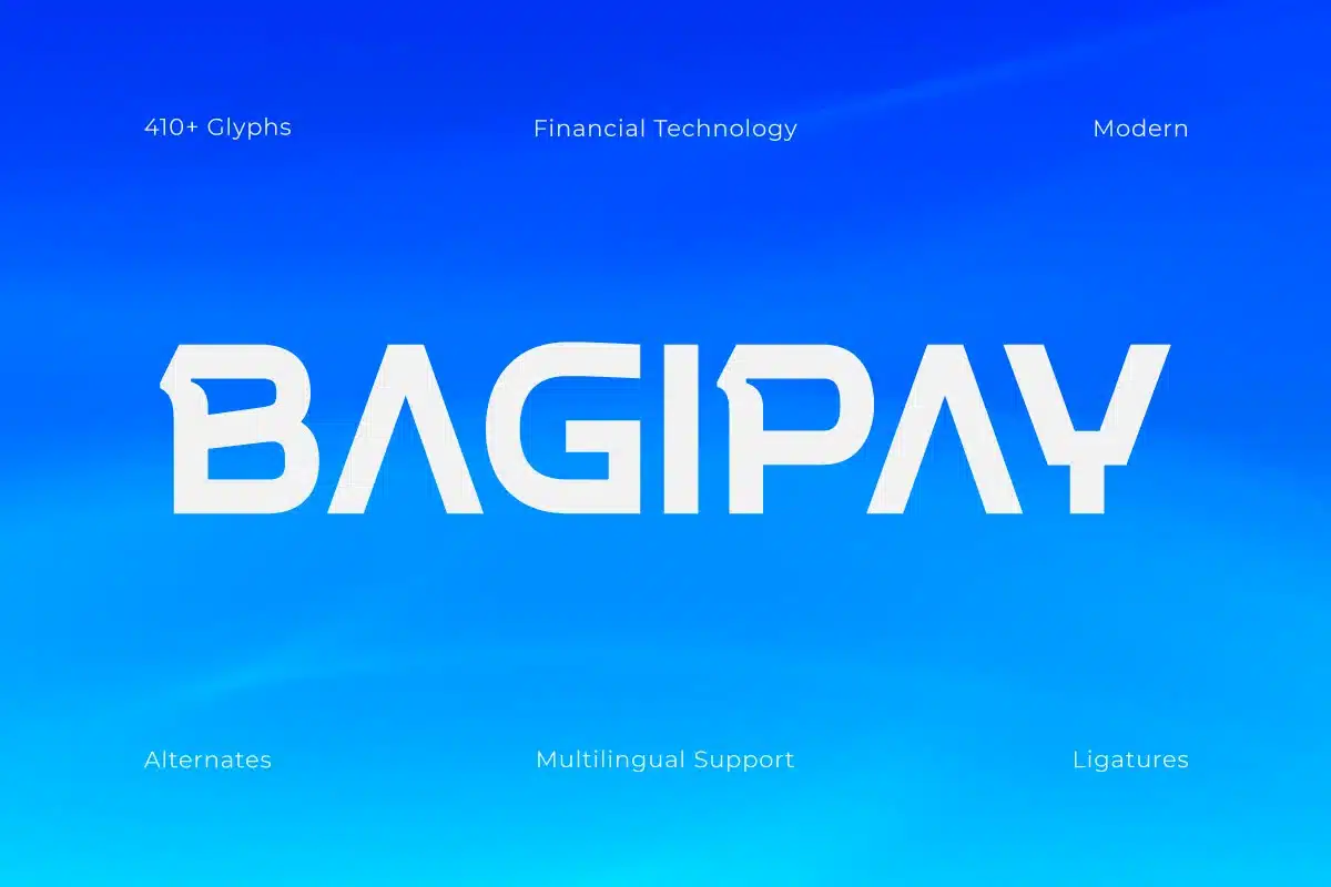 Bagipay – Financial Technology Font font preview