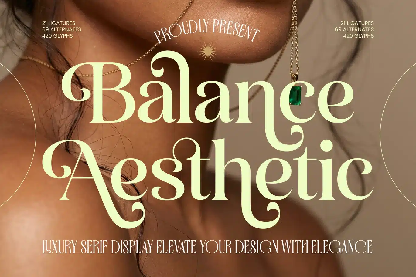 Balance Aesthetic – Serif Display Font font preview