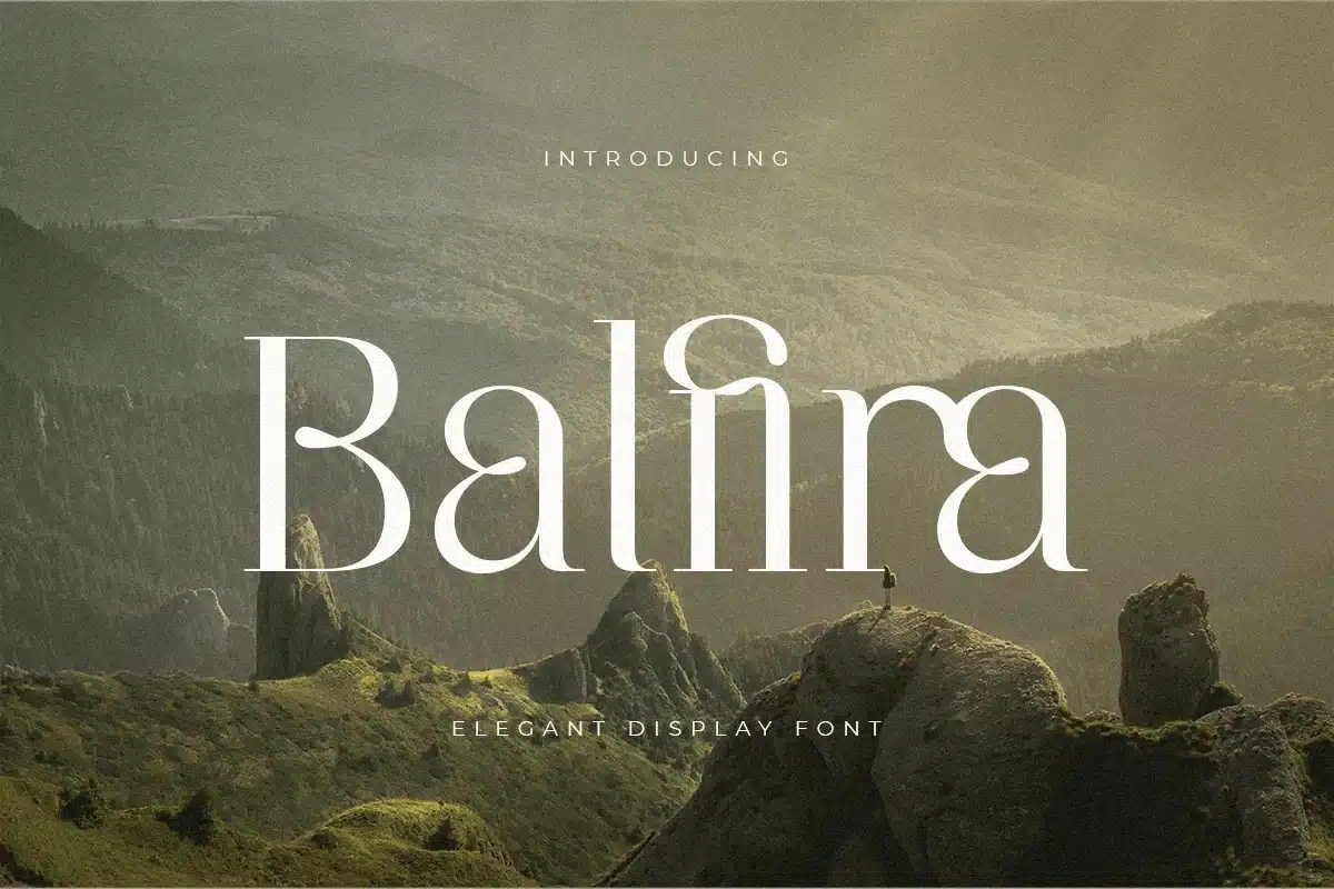 Balfira – Elegant Display Font font preview