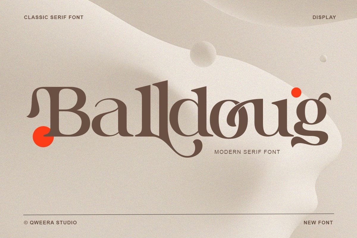 Balldoug – Modern Branding Logo Font font preview