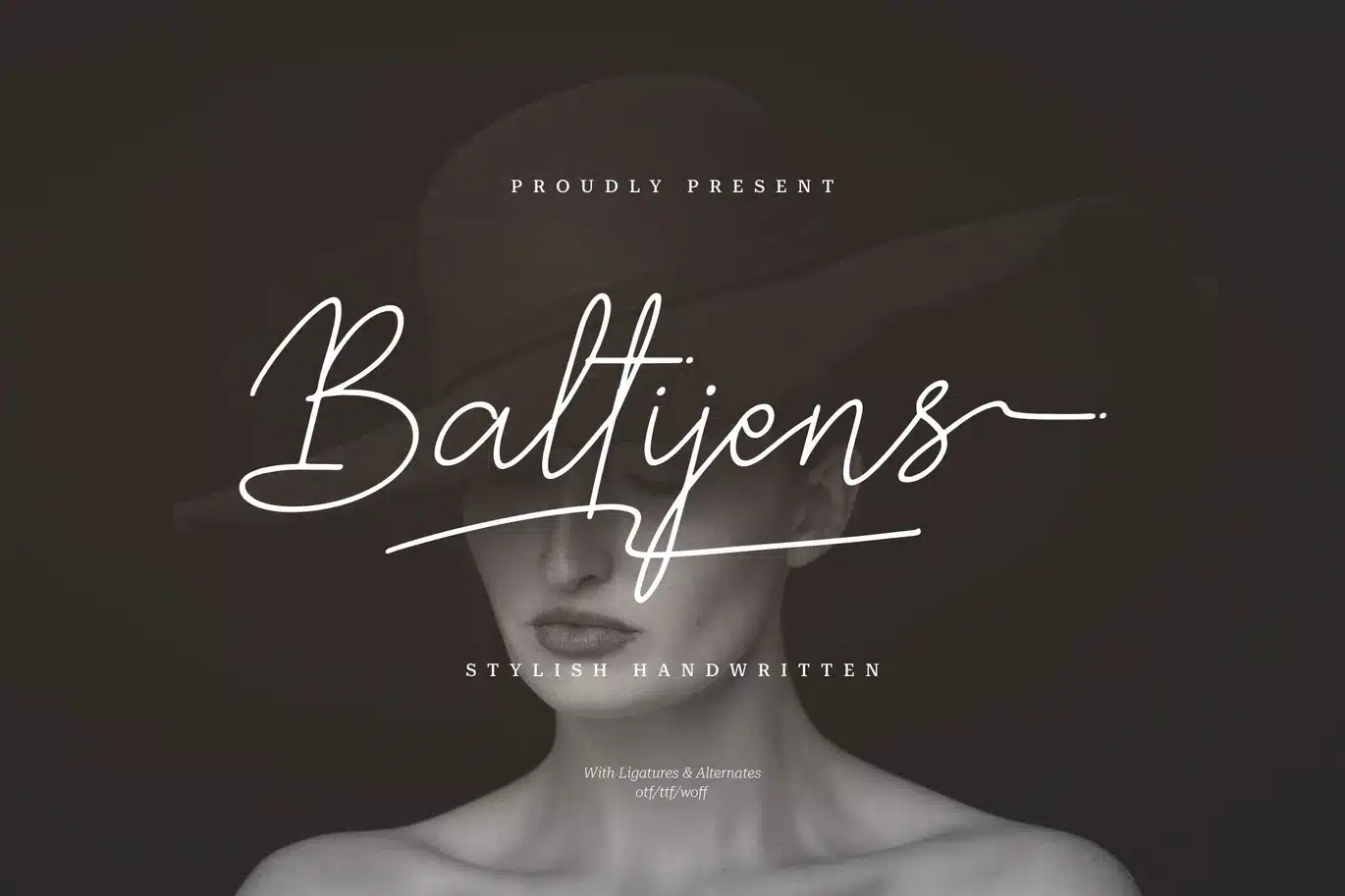 Baltijens | Stylish Handwritten Font font preview