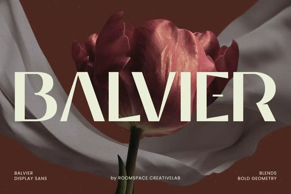 Balvier – Modern Bold Geometric Sans Serif Font font preview