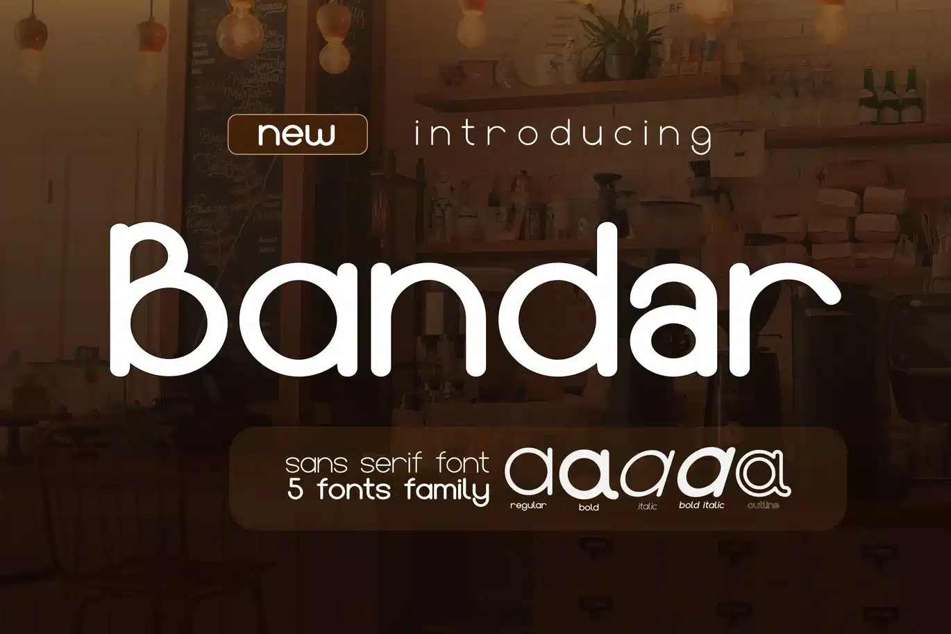 Bandar Sans Serif Modern Font font preview