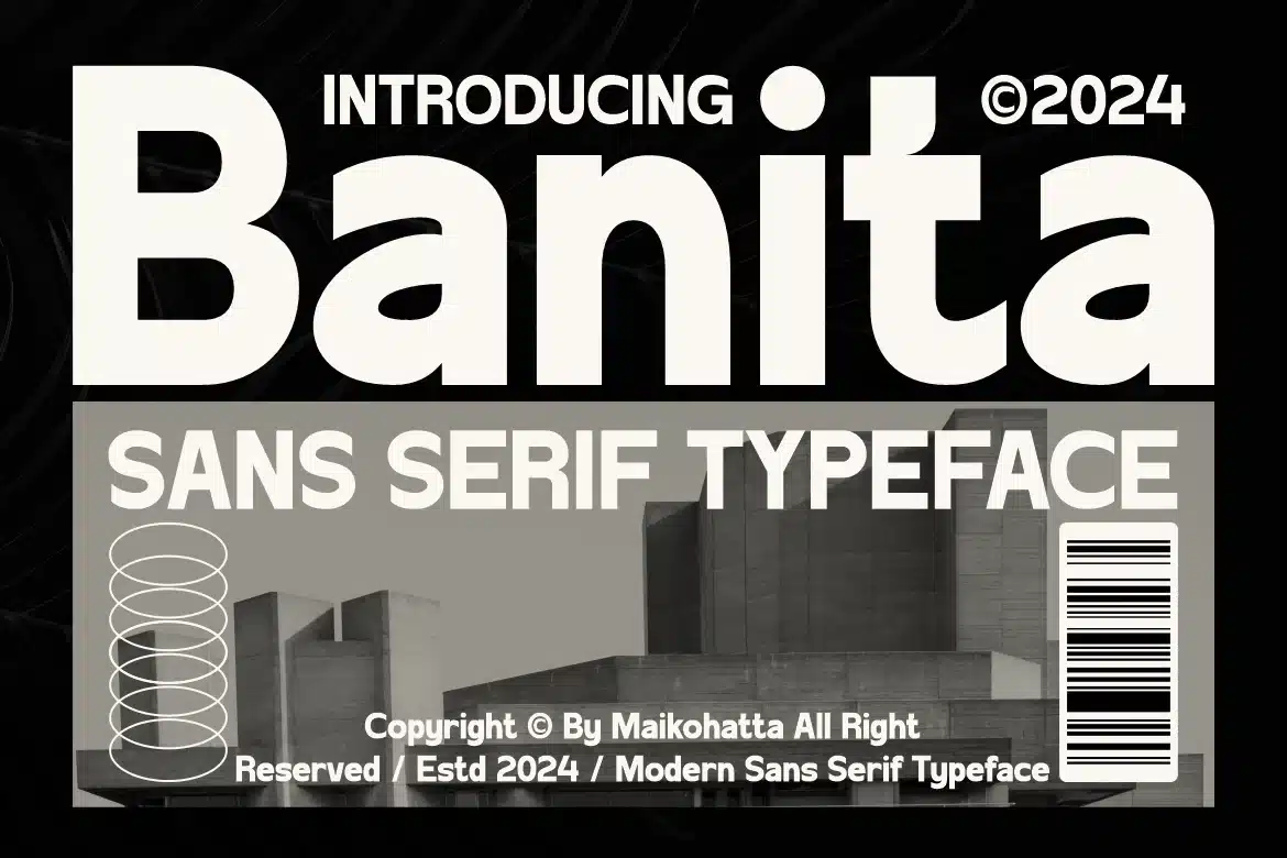 Banita – Sans Serif Typeface Font font preview