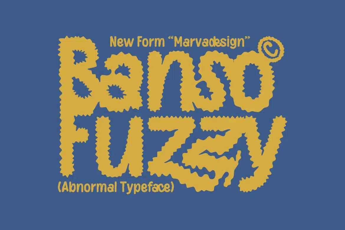 Banso Fuzzy Font font preview