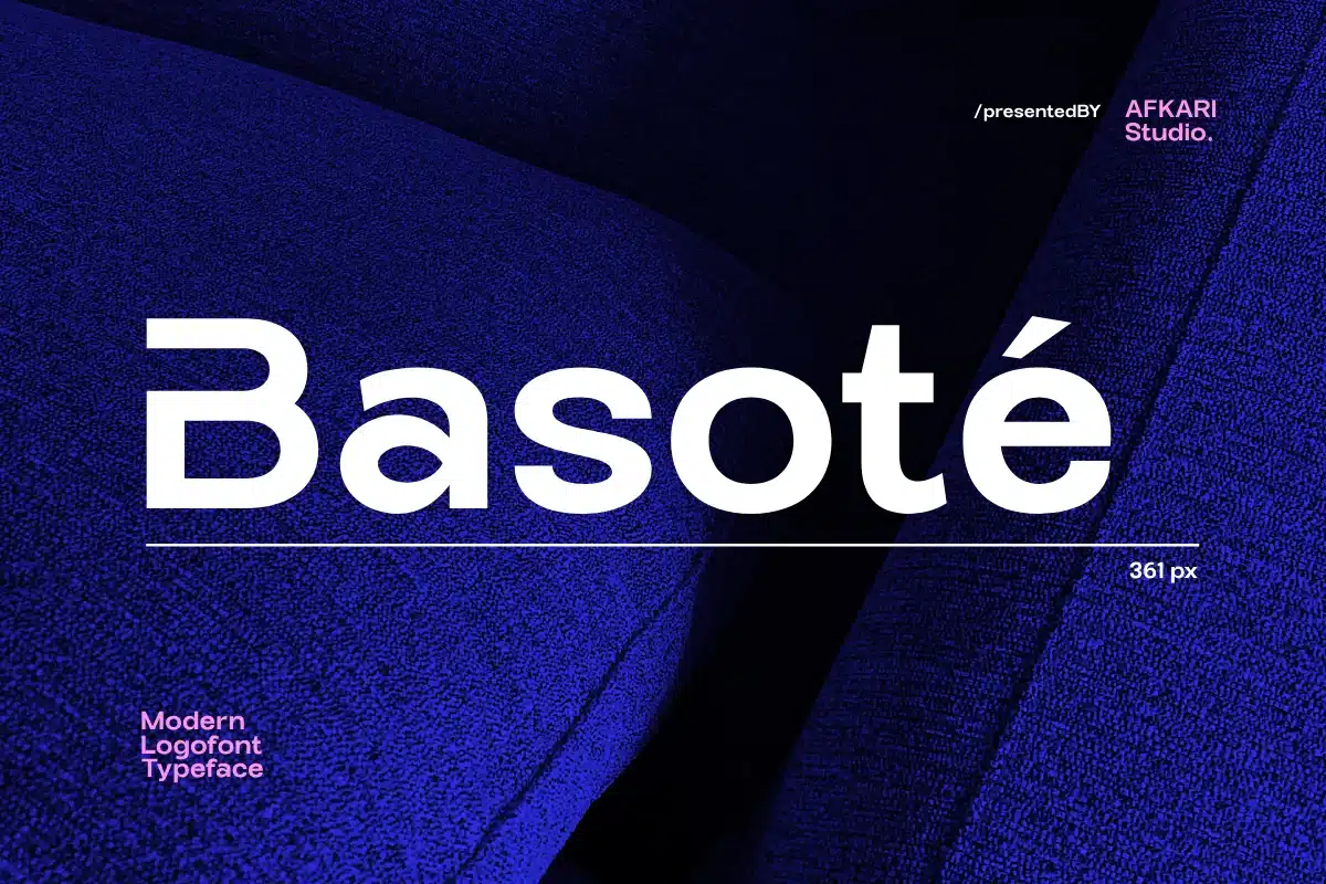 Basote – Modern Logo Font Typeface font preview