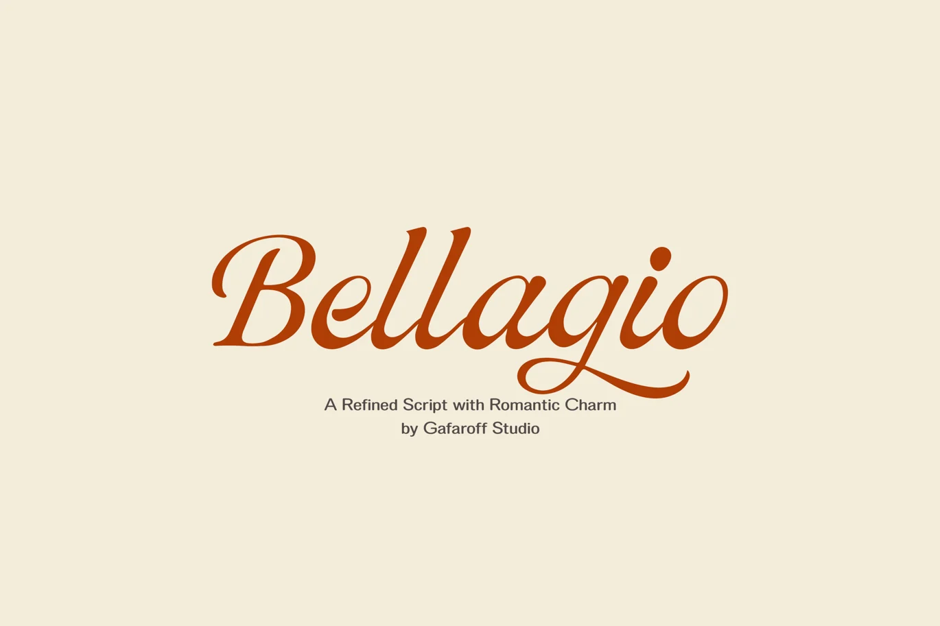 Bellagio Script Font font preview